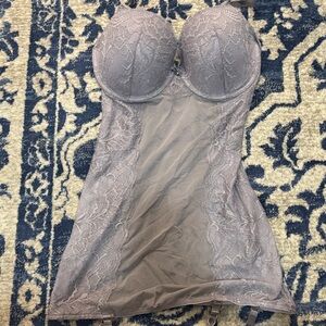 Victoria's Secret Lace Chemise in Gray